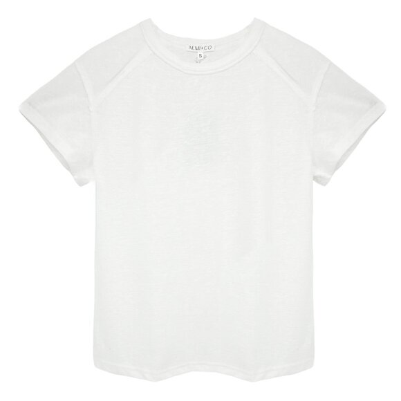 AEMI + CO Junie Tee White Size S - Picture 1 of 10